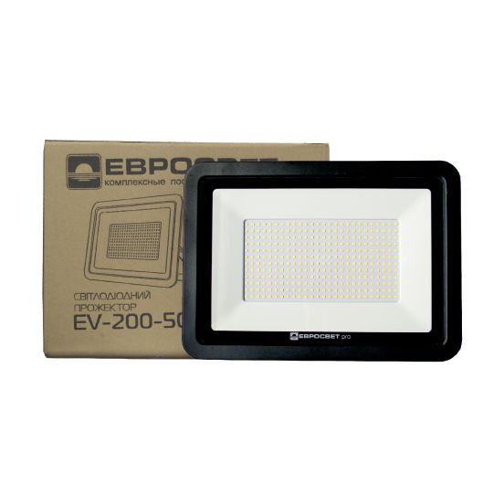 Подробнее о Прожектор светодиодный ЕВРОСВЕТ 200Вт 6400К EV-200-504 PRO 18000Лм + PULS, фото 5 Прожектор светодиодный ЕВРОСВЕТ 200Вт 6400К EV-200-504 PRO 18000Лм + PULS, фото 5