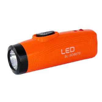 Подробнее о Фонарик на аккумуляторе LED SL-SD8670 оранжевый Фонарик на аккумуляторе LED SL-SD8670 оранжевый