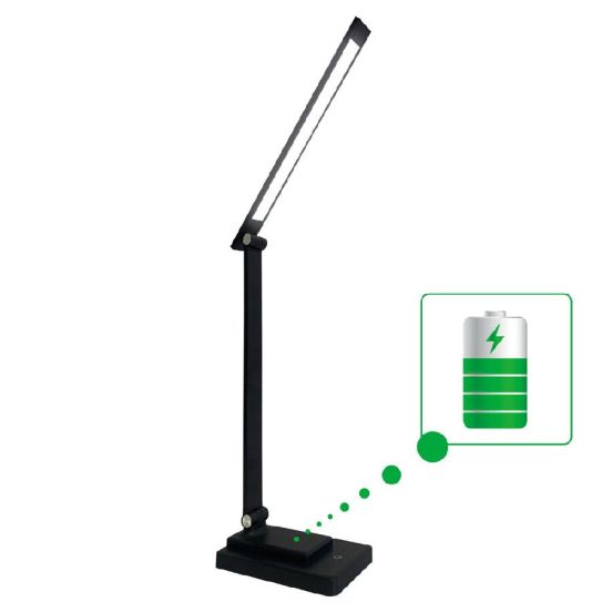 Настольная LED лампа на аккумуляторе Євросвітло Ridy-10-2-PWR 10 Вт черная