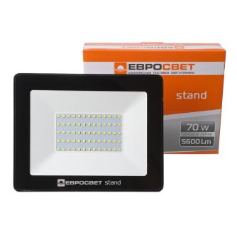 Прожектор светодиодный ЕВРОСВЕТ 70Вт 6400К EV-70-504 STAND 5600Лм, фото 2