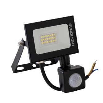 Подробнее о Прожектор светодиодный EVROLIGHT 20Вт с датчиком движения EV-20D 6400К Прожектор светодиодный EVROLIGHT 20Вт с датчиком движения EV-20D 6400К