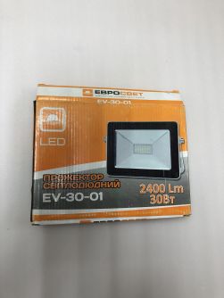 Подробнее о Прожектор светодиодный EVRO LIGHT 30Вт 6400K EV-30-01 2400Лм SMD НМ, фото 2 Прожектор светодиодный EVRO LIGHT 30Вт 6400K EV-30-01 2400Лм SMD НМ, фото 2