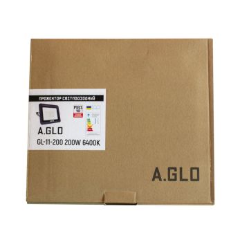 Прожектор світлодіодний A.GLO GL-11-200 200W 6400K, фото 3