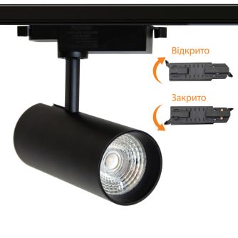 Трековый светильник Accente A-30-02 30Вт 4200К черный, фото 8