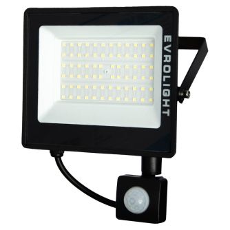 Прожектор світлодіодний з датчиком руху EVROLIGHT FM-01D-50 50W 6400К, фото 2