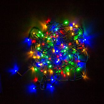 Подробнее о Гирлянда STARLIGHT линейная мульти 100LED IP20 черный 5м, фото 2 Гирлянда STARLIGHT линейная мульти 100LED IP20 черный 5м, фото 2
