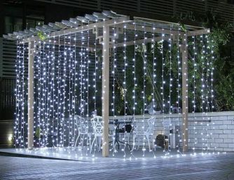 Подробнее о Гирлянда уличная STARLIGHT бахрома белый 75LED IP44 прозрачный 2x0.7м, фото 4 Гирлянда уличная STARLIGHT бахрома белый 75LED IP44 прозрачный 2x0.7м, фото 4