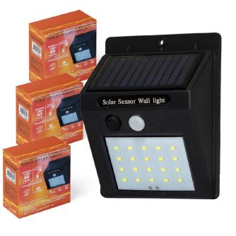 Набор светильник на солнечных батареях Solo-20 LED 6400K 3 шт