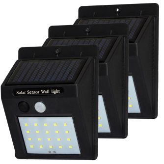 Набор светильник на солнечных батареях Solo-20 LED 6400K 3 шт, фото 2