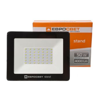 Подробнее о Прожектор светодиодный ЕВРОСВЕТ 50Вт 6400К EV-50-504 STAND 4000Лм, фото 3 Прожектор светодиодный ЕВРОСВЕТ 50Вт 6400К EV-50-504 STAND 4000Лм, фото 3