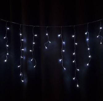 Гирлянда STARLIGHT бахрома белый 100LED IP20 прозрачный 3.2x0.7м