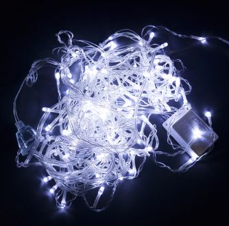 Гирлянда STARLIGHT бахрома белый 100LED IP20 прозрачный 3.2x0.7м, фото 2