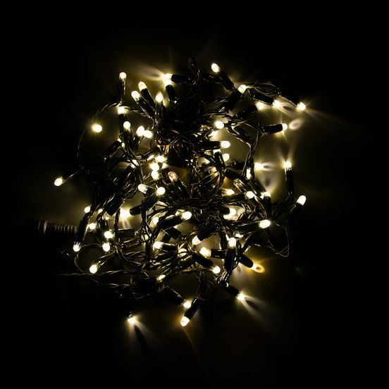 Гирлянда уличная STARLIGHT линейная теплый-белый Flash 100LED IP44 черный 5м, фото 6