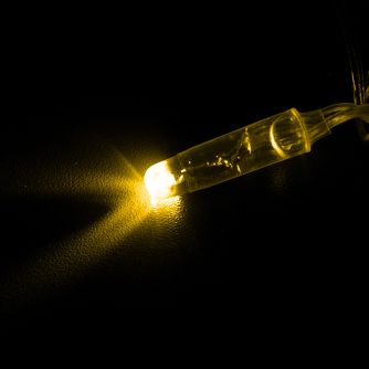 Гирлянда уличная STARLIGHT бахрома белый/желтый Flash 75LED IP44 прозрачный 2x0.7м, фото 4