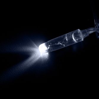 Гирлянда уличная STARLIGHT бахрома белый/желтый Flash 75LED IP44 прозрачный 2x0.7м, фото 5