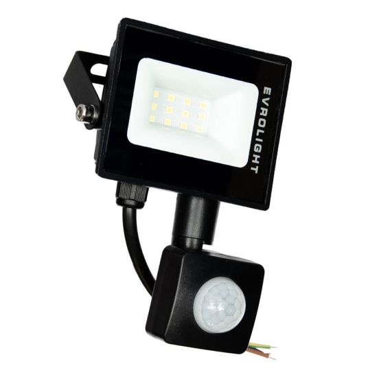 Прожектор світлодіодний з датчиком руху EVROLIGHT FM-01D-10 10W 6400К, фото 2