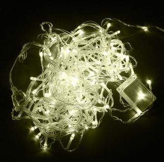 Гирлянда STARLIGHT бахрома теплый-белый 100LED IP20 прозрачный 3.2x0.7м, фото 2