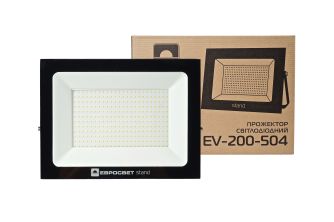 Подробнее о Прожектор светодиодный ЕВРОСВЕТ 200Вт 6400К EV-200-504 STAND 16000Лм, фото 3 Прожектор светодиодный ЕВРОСВЕТ 200Вт 6400К EV-200-504 STAND 16000Лм, фото 3