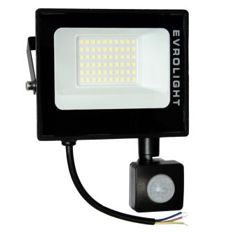 Прожектор світлодіодний з датчиком руху EVROLIGHT FM-01D-30 30W 6400К, фото 2