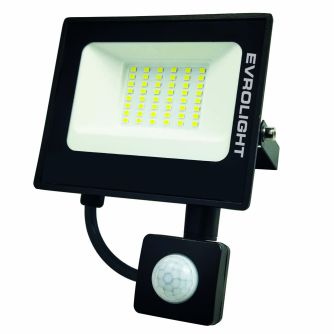 Прожектор світлодіодний з датчиком руху EVROLIGHT FM-01D-30 30W 6400К, фото 5