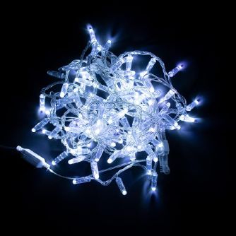 Подробнее о Гирлянда уличная STARLIGHT линейная белый Flash 100LED IP44 прозрачный 5м Гирлянда уличная STARLIGHT линейная белый Flash 100LED IP44 прозрачный 5м