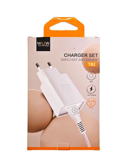 Подробнее о Сетевое зарядное устройство USB 5V/2.1А White (microUSB в подарок), фото 2 Сетевое зарядное устройство USB 5V/2.1А White (microUSB в подарок), фото 2