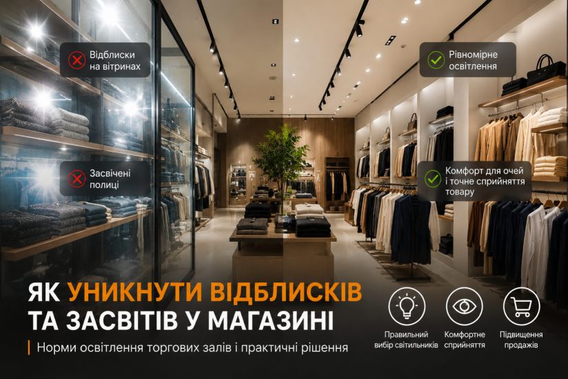 Світло у торговому залі: як підсвітити товар без відблисків Світло у торговому залі: як підсвітити товар без відблисків