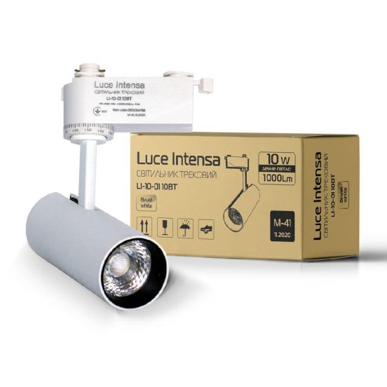 Детальніше про Світильник трековий Luce Intensa LI-10-01 10Вт 4200К білий Світильник трековий Luce Intensa LI-10-01 10Вт 4200К білий