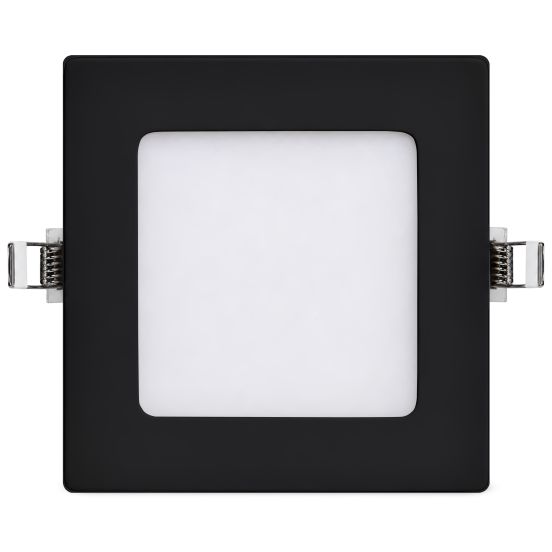 Світильник точковий врізний Євросвітло 6Вт квадрат LED-S-120-6 6400К чорний