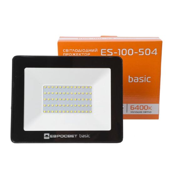 Прожектор світлодіодний ES-100-504 BASIC 5500Лм 6400K, фото 3