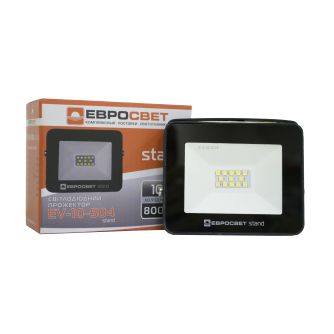 Прожектор светодиодный ЕВРОСВЕТ 10Вт 6400К EV-10-504 STAND 800Лм, фото 3