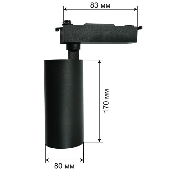 Трековый светильник Accente A-30-01 30Вт 4200К черный, фото 4