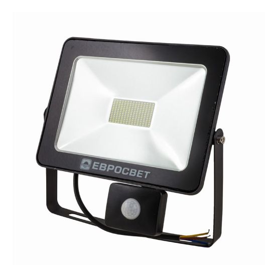 Прожектор с датчиком движения EVRO LIGHT EV-50-01 6400K STAND 4000Лм c датчиком
