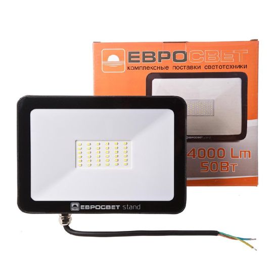 Прожектор светодиодный ЕВРОСВЕТ 50Вт 6400К EV-50-504 STAND-XL 4000Лм