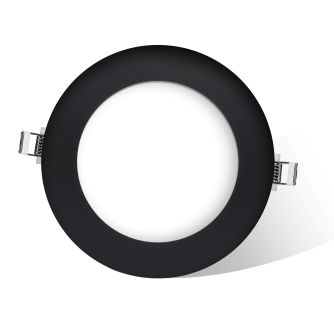 Детальніше про Світильник точковий врізний Євросвітло 9Вт коло LED-R-150-9 4200К чорний Світильник точковий врізний Євросвітло 9Вт коло LED-R-150-9 4200К чорний