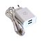 Подробнее о Сетевое зарядное устройство 2USB 5V/2.4А White (Lightning в подарок), фото 4 Сетевое зарядное устройство 2USB 5V/2.4А White (Lightning в подарок), фото 4