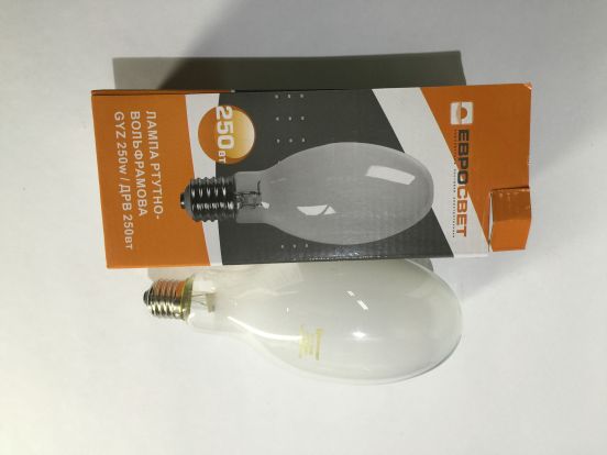 Лампа ртутно-вольфрамова GYZ 250W 220v E27