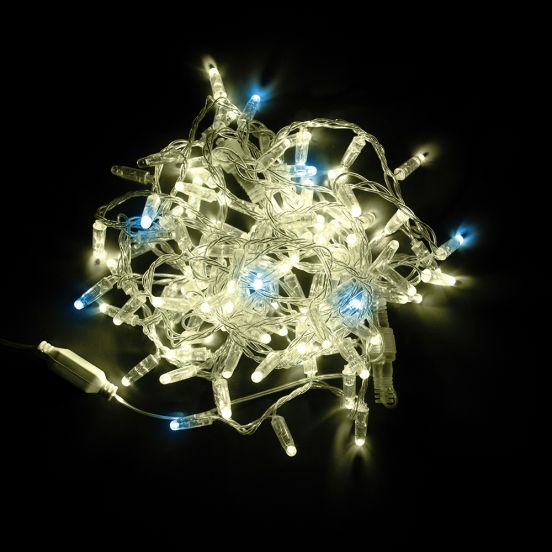 Подробнее о Гирлянда уличная STARLIGHT бахрома теплый/белый Flash 75LED IP44 прозрачный 2x0.7м, фото 2 Гирлянда уличная STARLIGHT бахрома теплый/белый Flash 75LED IP44 прозрачный 2x0.7м, фото 2