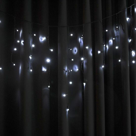Детальніше про Гірлянда вулична STARLIGHT бахрома білий 75LED IP44 чорний 2x0,7м Гірлянда вулична STARLIGHT бахрома білий 75LED IP44 чорний 2x0,7м