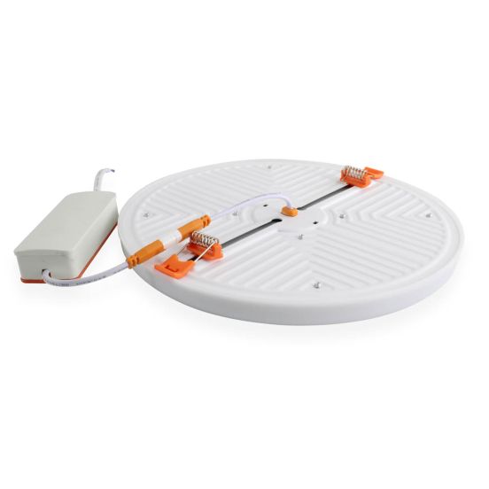 Світильник точковий врізний Євросвітло 36Вт коло LED-R-220-36 6400К без рамки, фото 4