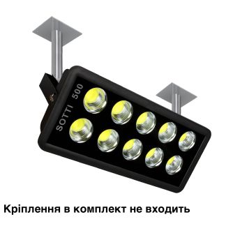 Прожектор світлодіодний 500Вт SOTTI-500 6400К IP65, фото 6
