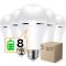 Набор лампа на аккумуляторе Е27 LED CT-4229 АС9W DC3W 6400K 5шт