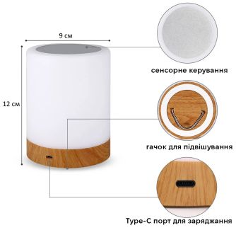 Настільна LED лампа-нічник Євросвітло mRGB-01, фото 4