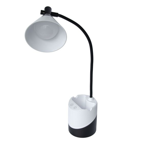 Настольная LED лампа на аккумуляторе Ridy-С4-PWR 4Вт бело-черная, фото 3