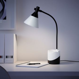 Настільна LED лампа акумуляторна Ridy-С4-PWR 4Вт біло-чорна, фото 4