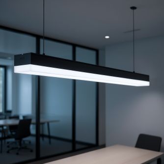 Світильник LED Євросвітло Sign SL підвісний лінійний на тросах 60Вт 6400К чорний, фото 7