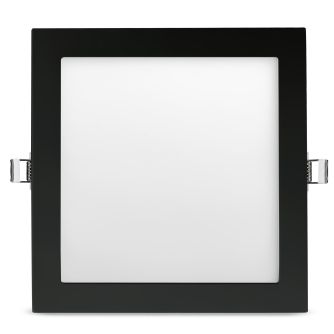 Світильник точковий врізний Євросвітло 12Вт квадрат LED-S-170-12 4200К чорний