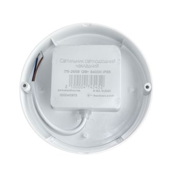 Світильник світлодіодний накладний ЕВРОСВЕТ 12Вт коло CL-305 6400K IP65, фото 2