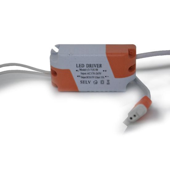 Детальніше про Драйвер до даунлайта 3-7w DC18-57V 115mA помаран.вилка Драйвер до даунлайта 3-7w DC18-57V 115mA помаран.вилка