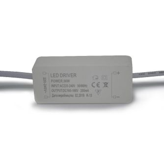 Драйвер до PANEL B2B 36W DC150-180V 200mA IP20 вилка
